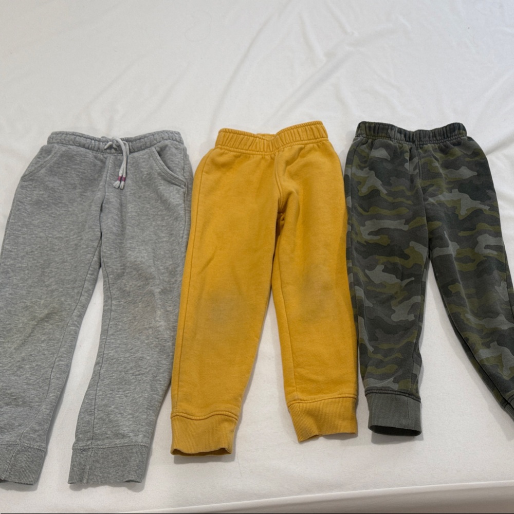 Cat & Jack sweatpants - Gray, Mustard, Camo